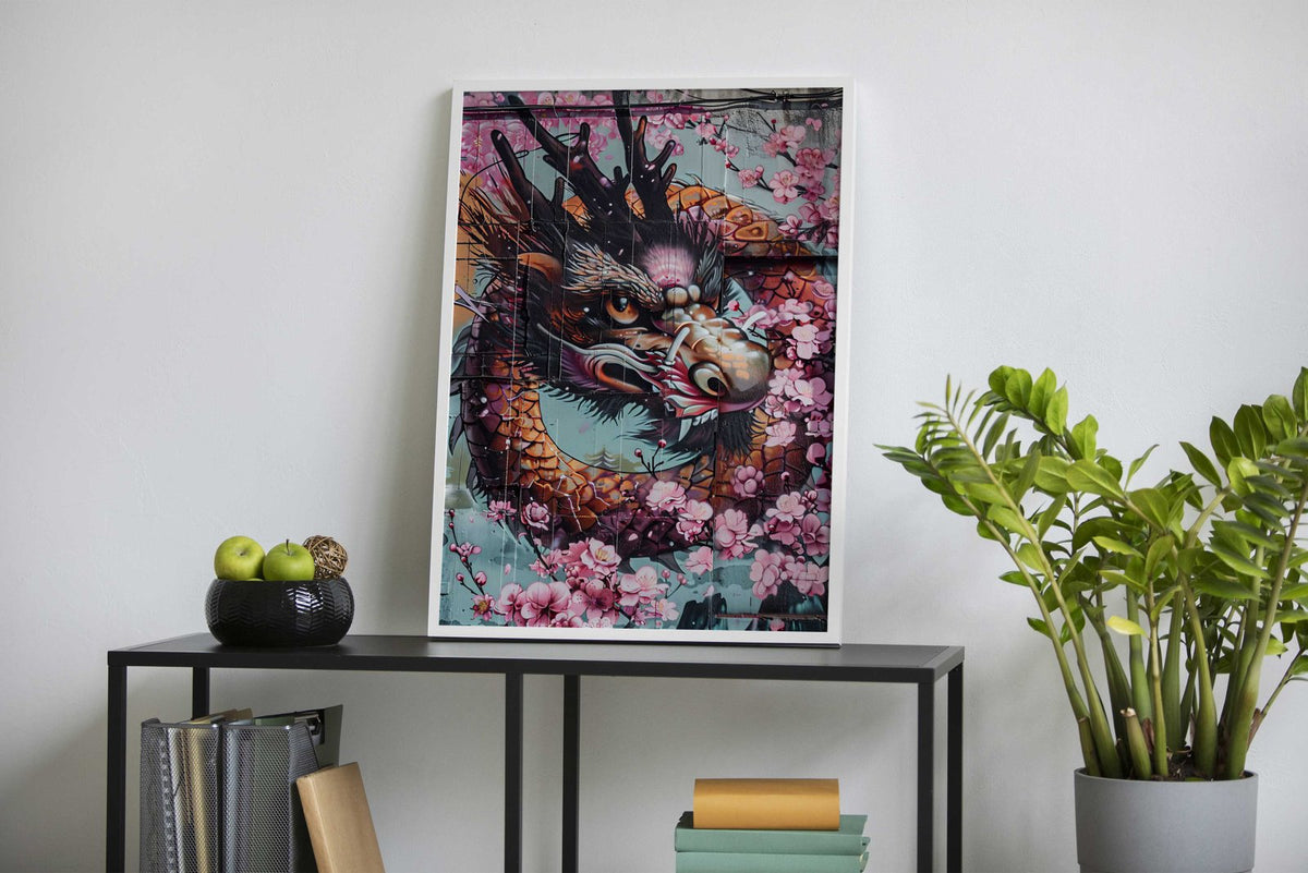 Dragon wall Asian Style Poster | Wall Art for Home & Office | High-Quality Print - High-Quality Visual Display