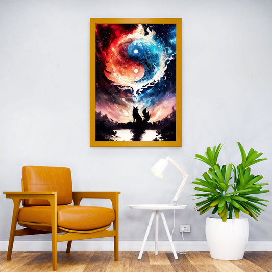 Dreaming Yin and Yang Asian Style Poster | Wall Art for Home & Office | High-Quality Print - High-Quality Visual Display