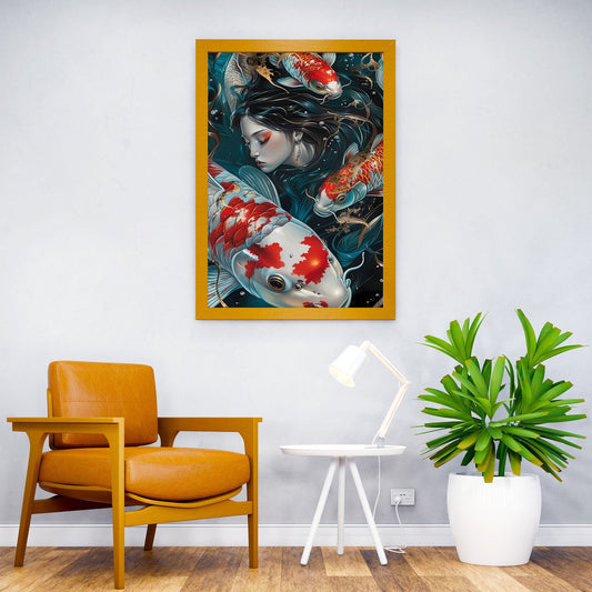 Dreamy Kio Fish Asian Style Poster | Wall Art for Home & Office | High-Quality Print - High-Quality Visual Display