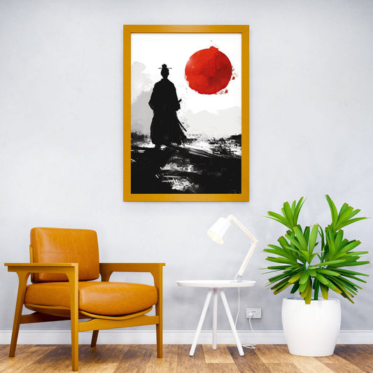 Dusk Ronin Stand Asian Style Poster | Wall Art for Home & Office | High-Quality Print - High-Quality Visual Display