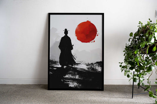 Dusk Ronin Stand Asian Style Poster | Wall Art for Home & Office | High-Quality Print - High-Quality Visual Display