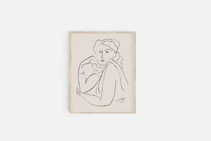 Set of Six Mid-Century Gallery Wall Prints by Henri Matisse - High-Quality Premium Wall Art Decor Sticker