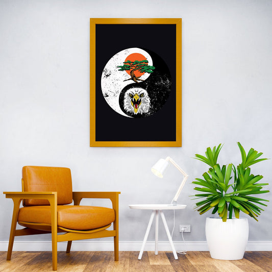Eagle fang and Miyagi do Asian Style Poster | Wall Art for Home & Office | High-Quality Print - High-Quality Visual Display