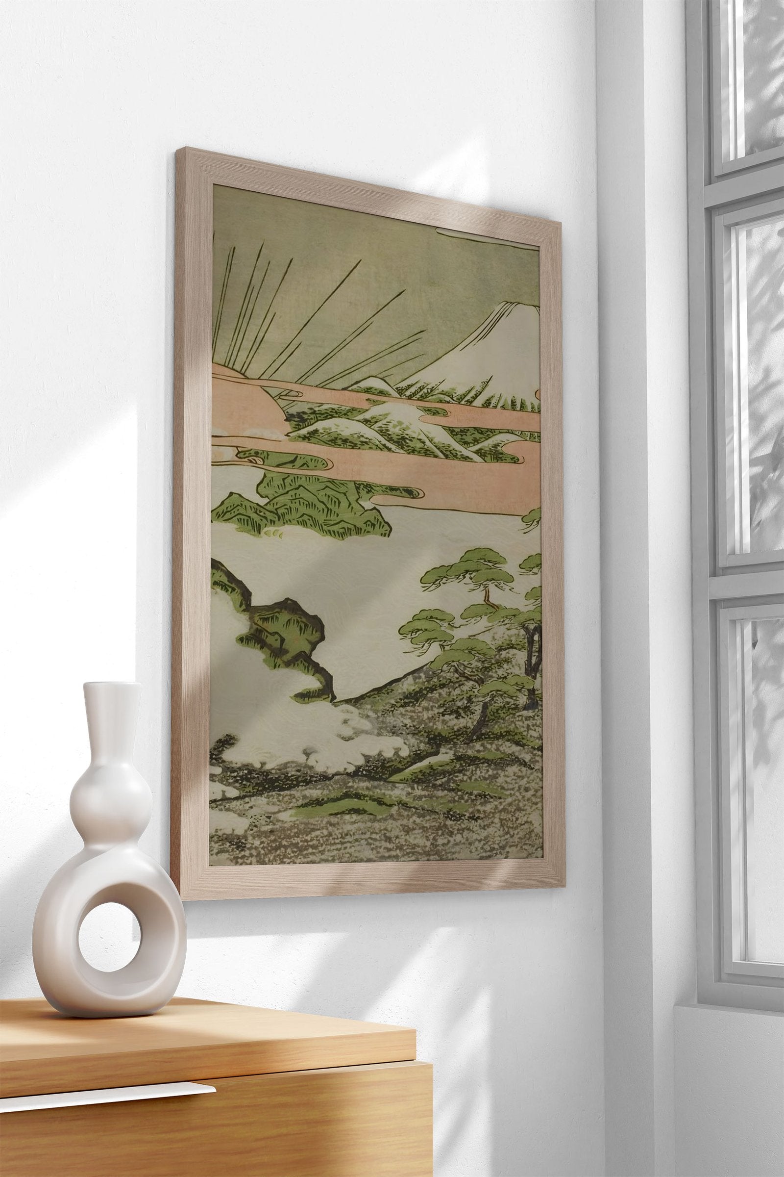 Edo Serenity Asian Style Poster | Wall Art for Home & Office | High-Quality Print - High-Quality Visual Display