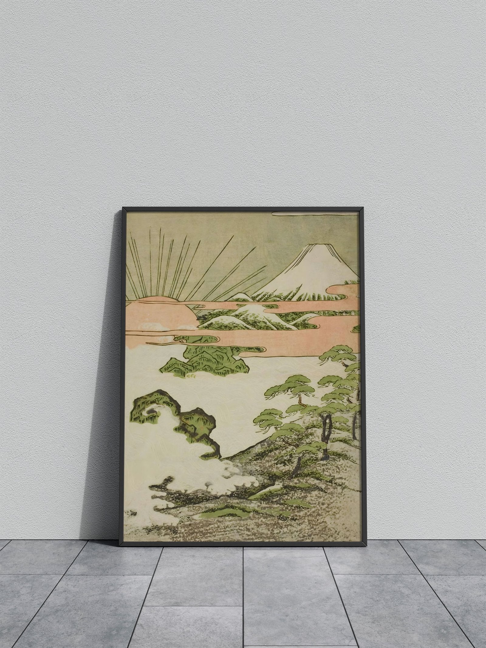 Edo Serenity Asian Style Poster | Wall Art for Home & Office | High-Quality Print - High-Quality Visual Display