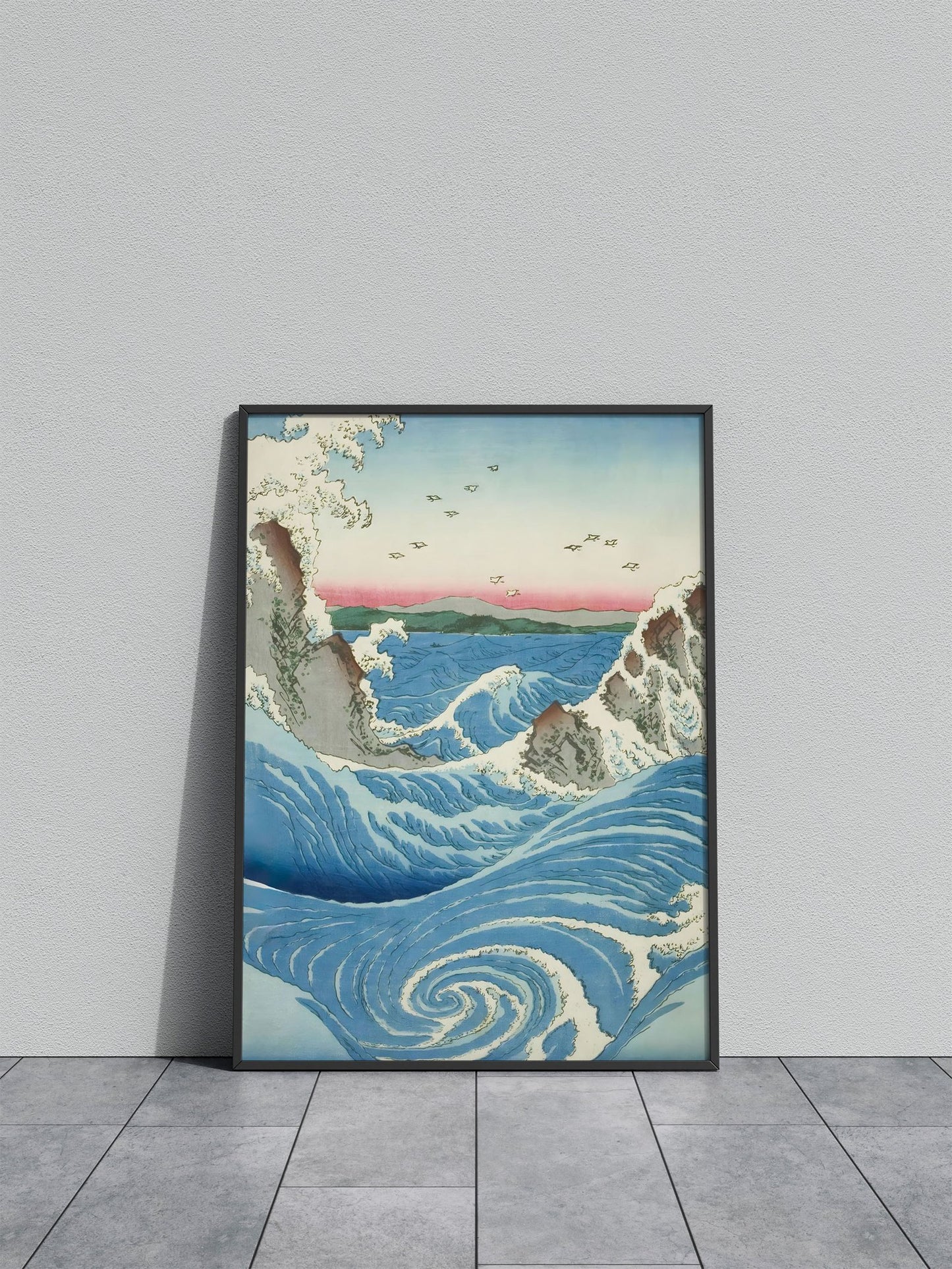 Edo Style Waves Asian Style Poster | Wall Art for Home & Office | High-Quality Print - High-Quality Visual Display