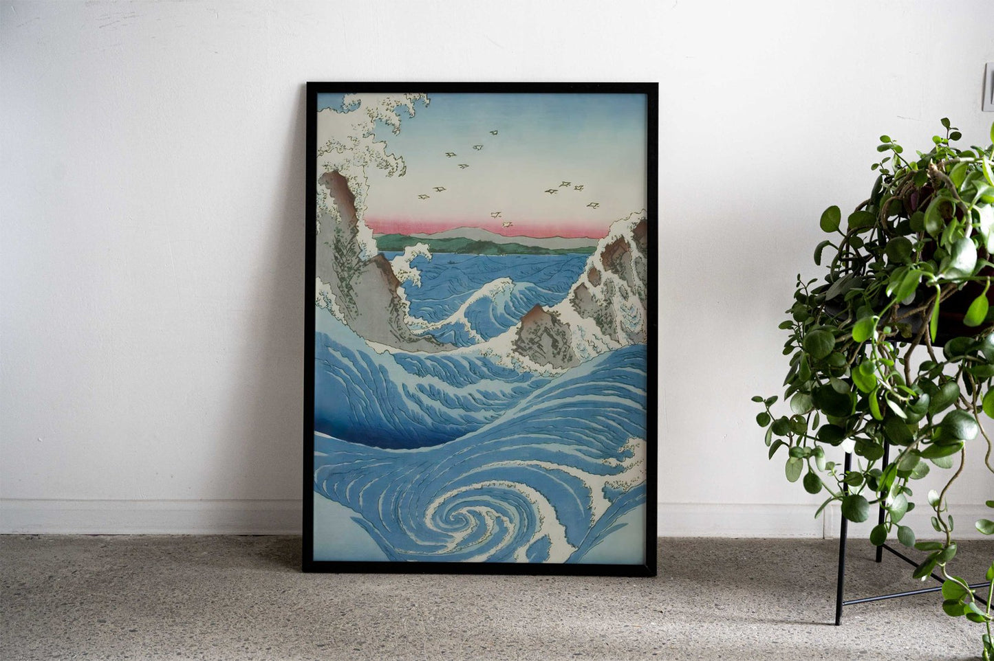 Edo Style Waves Asian Style Poster | Wall Art for Home & Office | High-Quality Print - High-Quality Visual Display