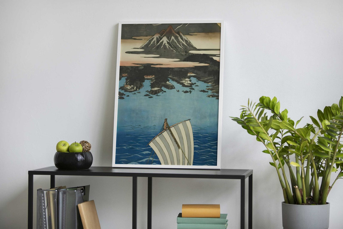 Edo Waterfront Serenity Asian Style Poster | Wall Art for Home & Office | High-Quality Print - High-Quality Visual Display