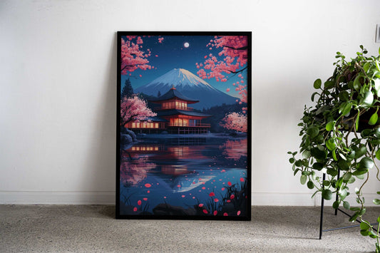Epic Scenic Reflection Asian Style Poster | Wall Art for Home & Office | High-Quality Print - High-Quality Visual Display