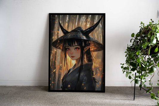 Evil Jpanese Cute Girl Asian Style Poster | Wall Art for Home & Office | High-Quality Print - High-Quality Visual Display