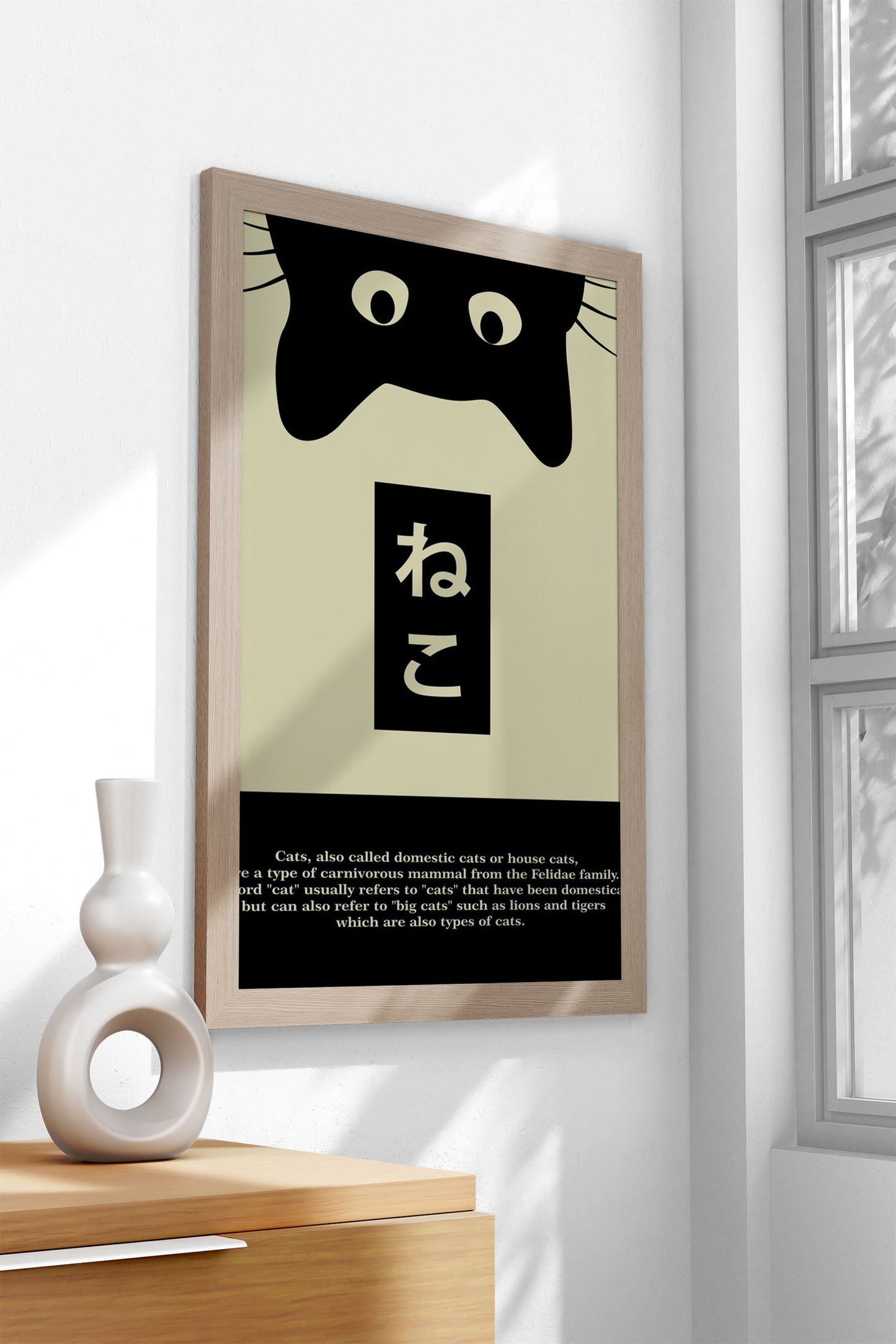 Explanation About Cats Asian Style Poster | Wall Art for Home & Office | High-Quality Print