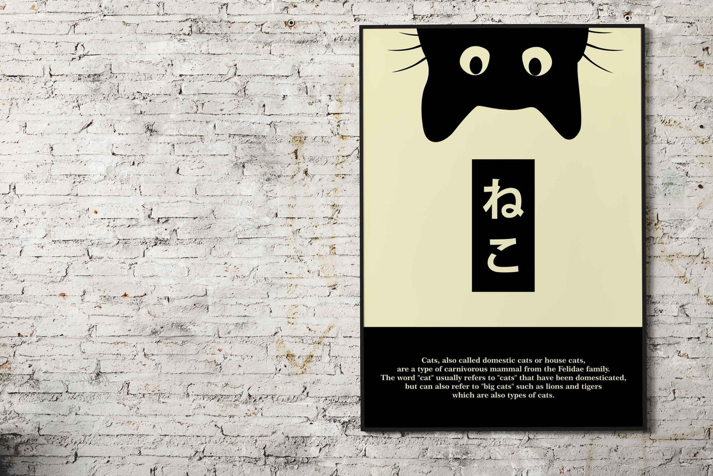 Explanation About Cats Asian Style Poster | Wall Art for Home & Office | High-Quality Print