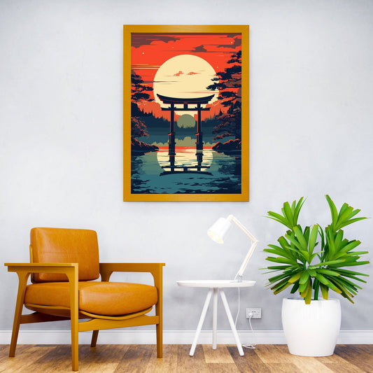 Exploration Japan Gate Asian Style Poster | Wall Art for Home & Office | High-Quality Print - High-Quality Visual Display