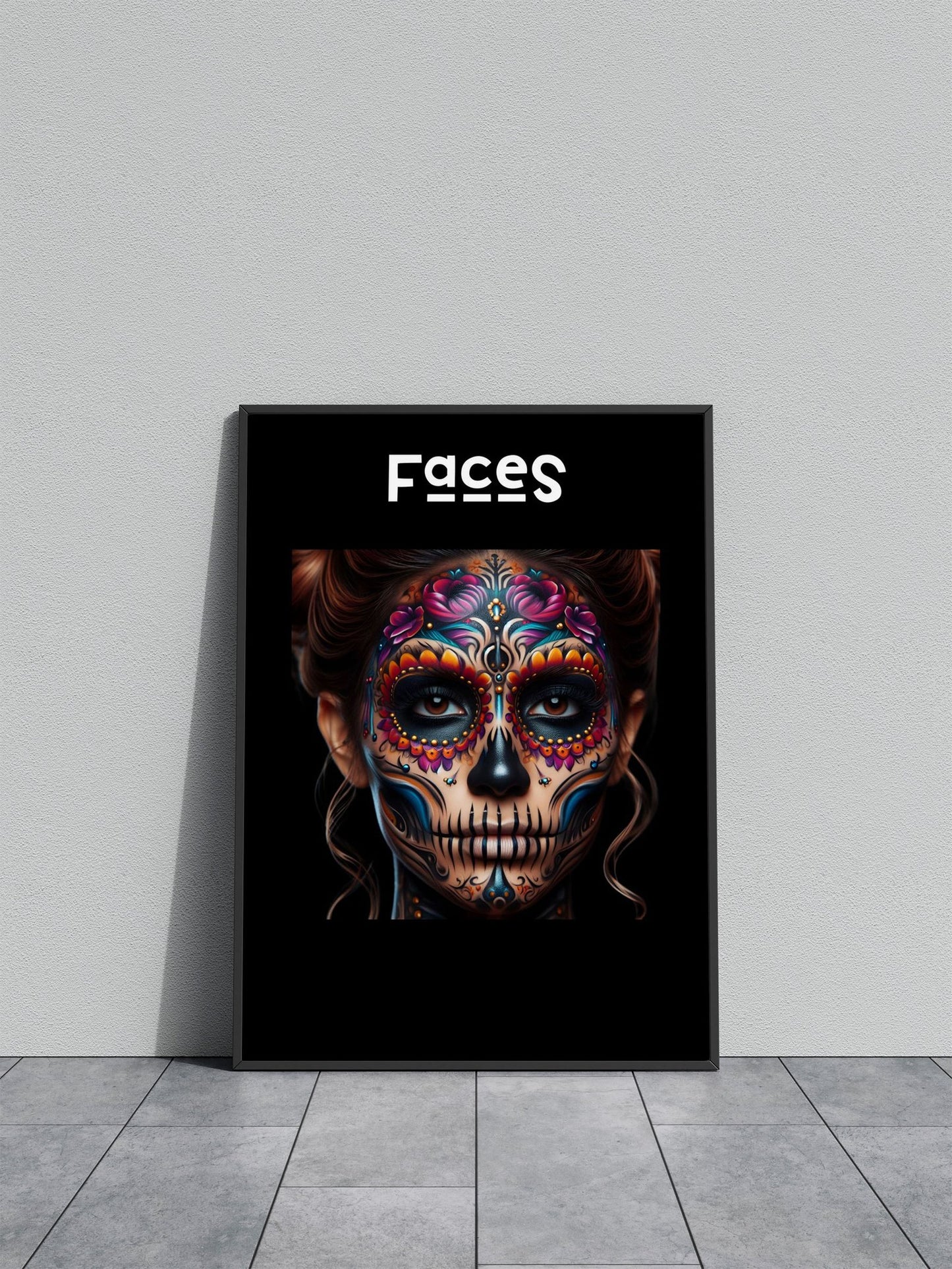 Faces No 1 Asian Style Poster | Wall Art for Home & Office | High-Quality Print