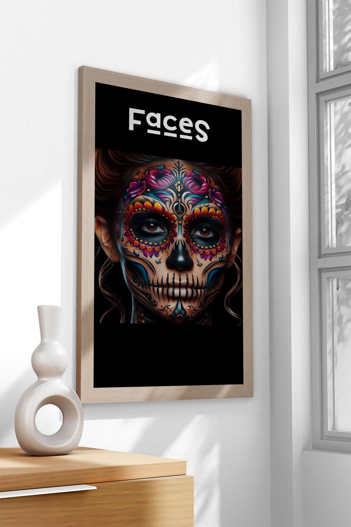 Faces No 1 Asian Style Poster | Wall Art for Home & Office | High-Quality Print
