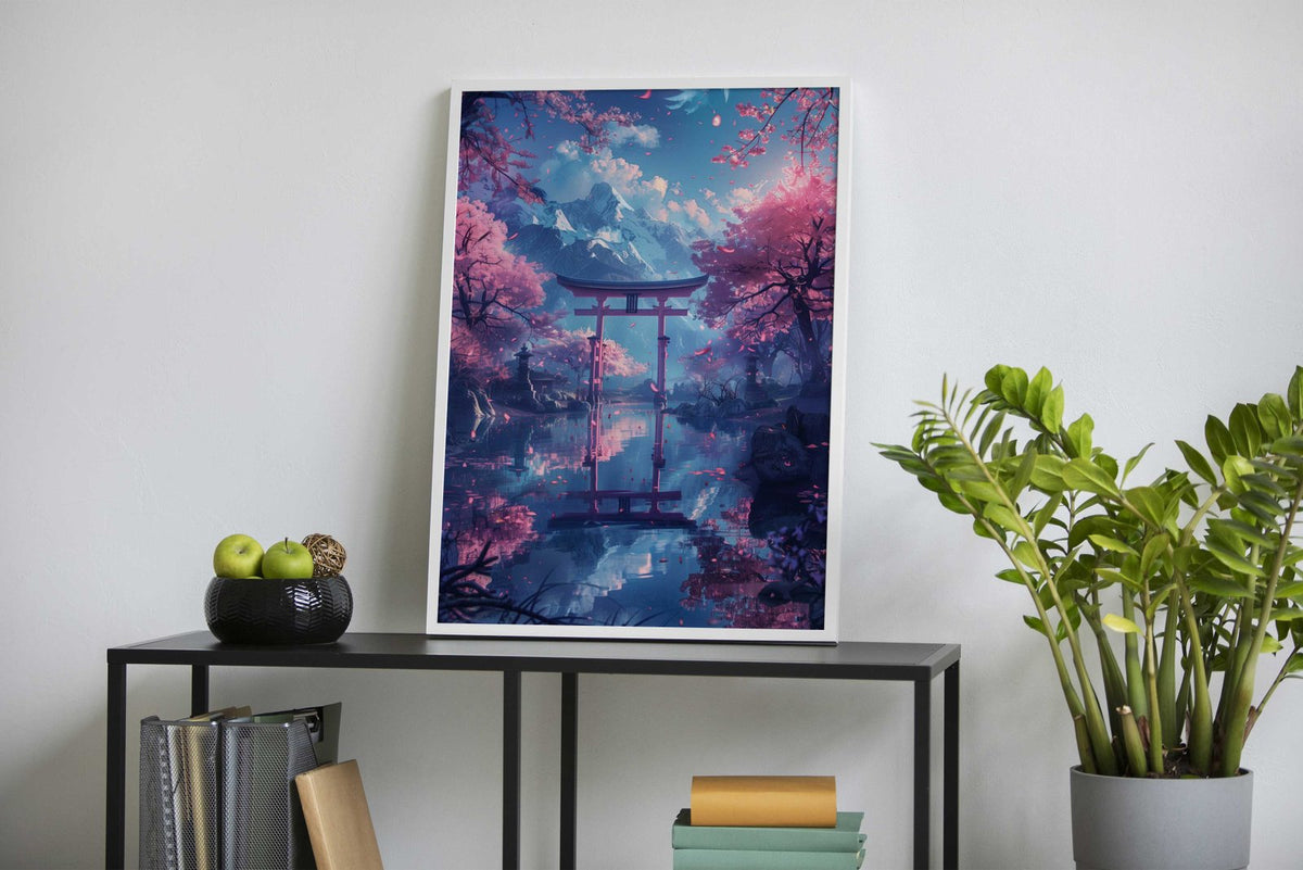 Fantasy Anime Torii Gate Asian Style Poster | Wall Art for Home & Office | High-Quality Print - High-Quality Visual Display