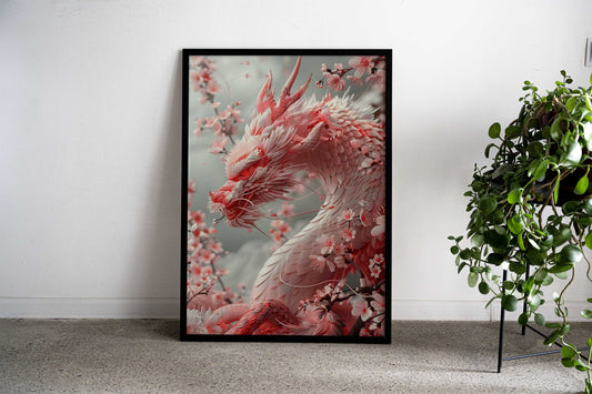 Fantasy Asian Dragon Art Asian Style Poster | Wall Art for Home & Office | High-Quality Print - High-Quality Visual Display