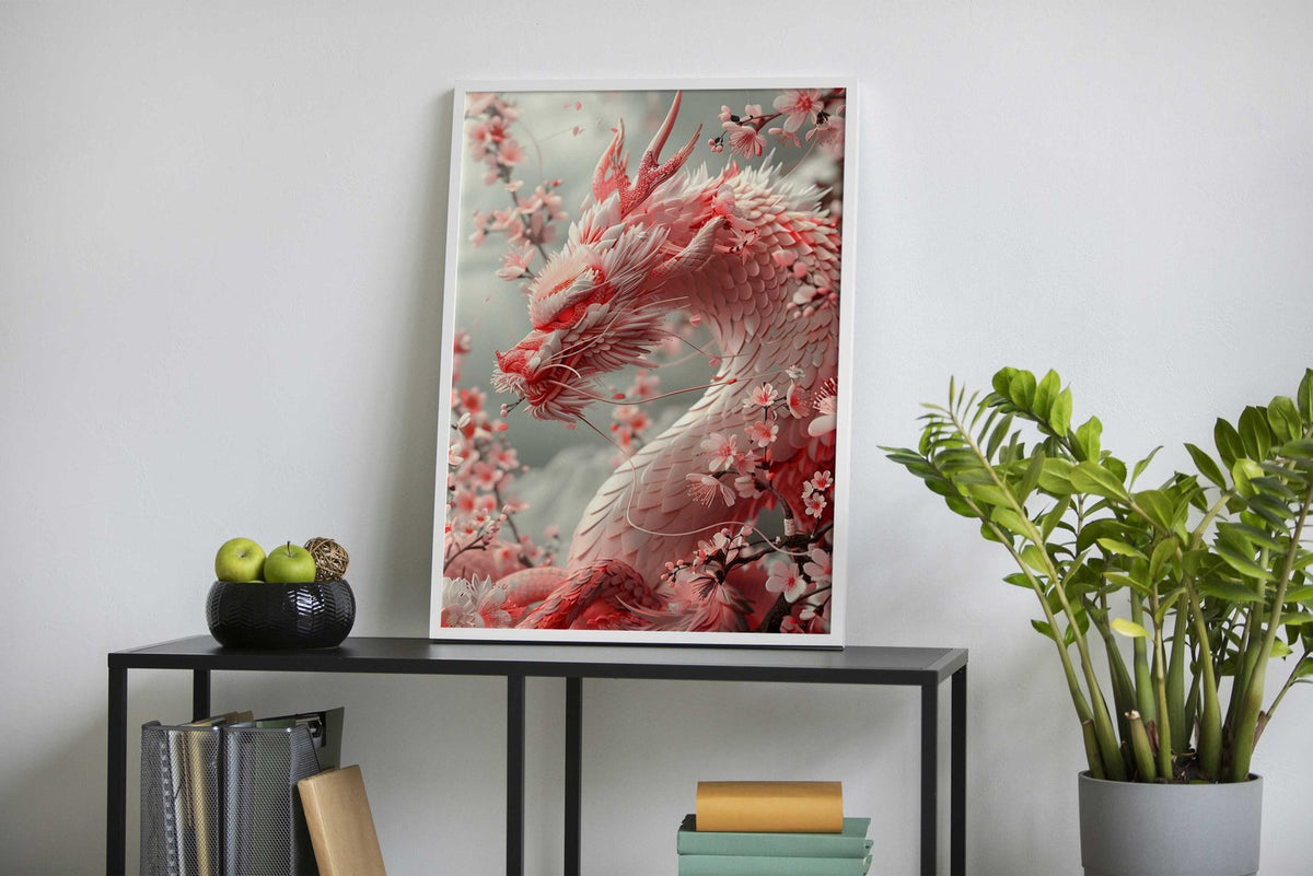 Fantasy Asian Dragon Art Asian Style Poster | Wall Art for Home & Office | High-Quality Print - High-Quality Visual Display