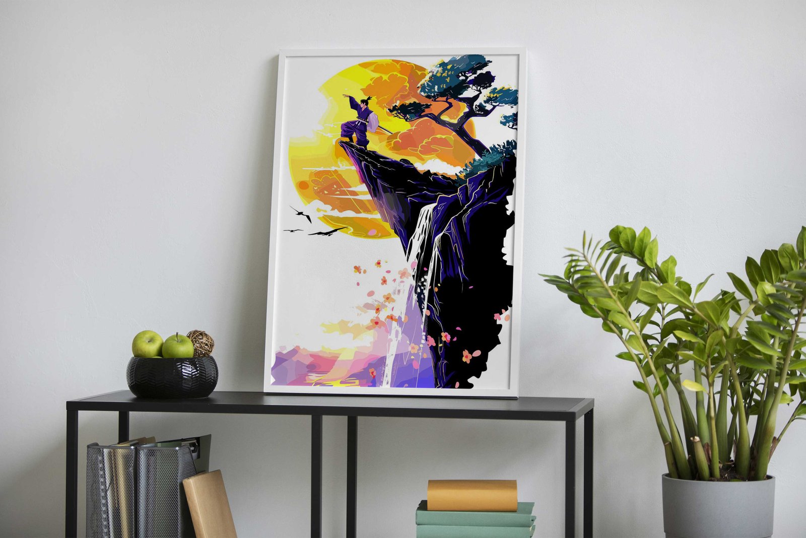 Fantasy Cliffs Asian Style Poster | Wall Art for Home & Office | High-Quality Print - High-Quality Visual Display