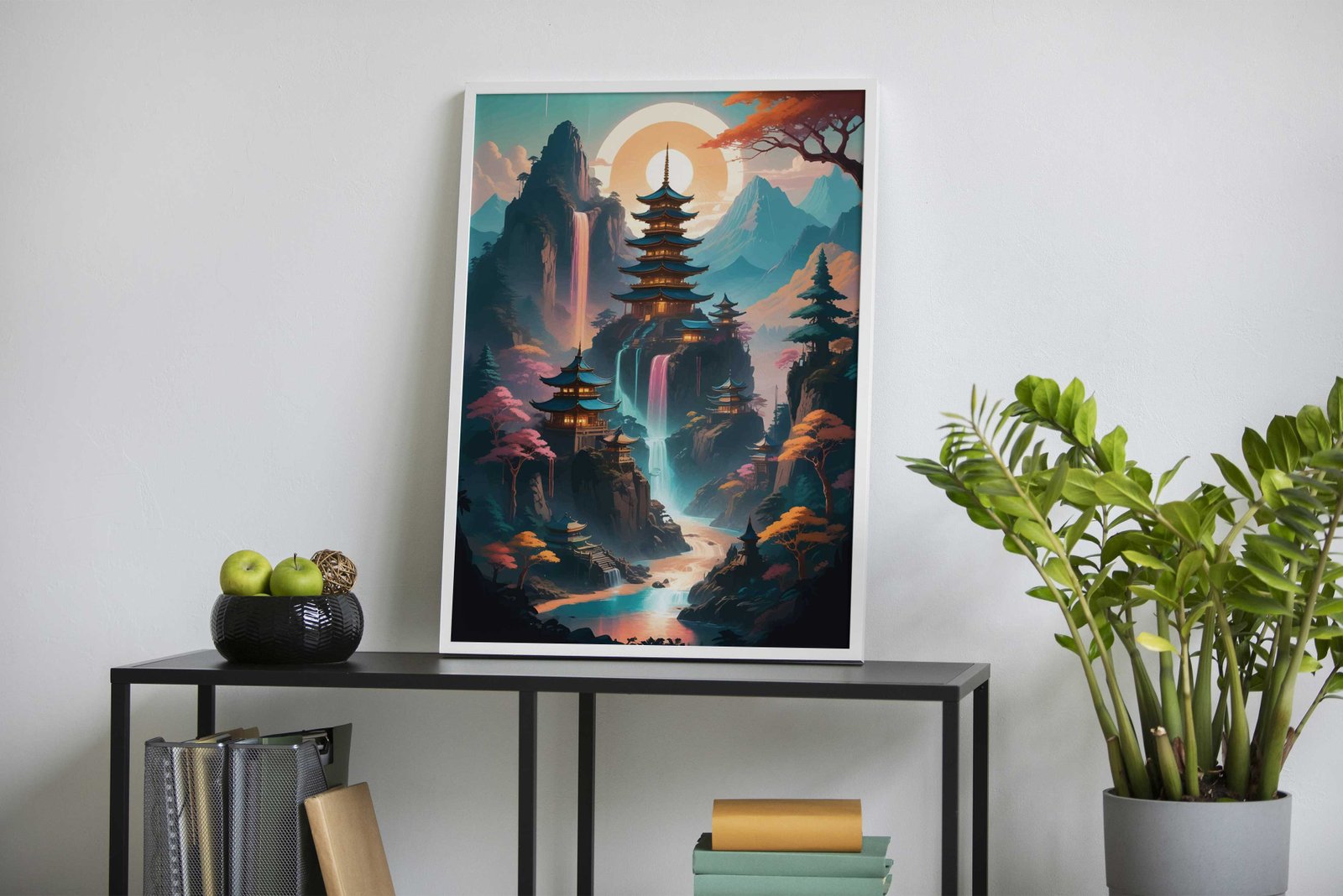 Fantasy japanese Landscape Asian Style Poster | Wall Art for Home & Office | High-Quality Print - High-Quality Visual Display