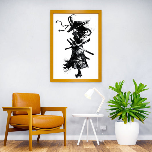 Female Samurai Japan Asian Style Poster | Wall Art for Home & Office | High-Quality Print - High-Quality Visual Display