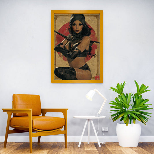 Female ninja Asian Style Poster | Wall Art for Home & Office | High-Quality Print - High-Quality Visual Display