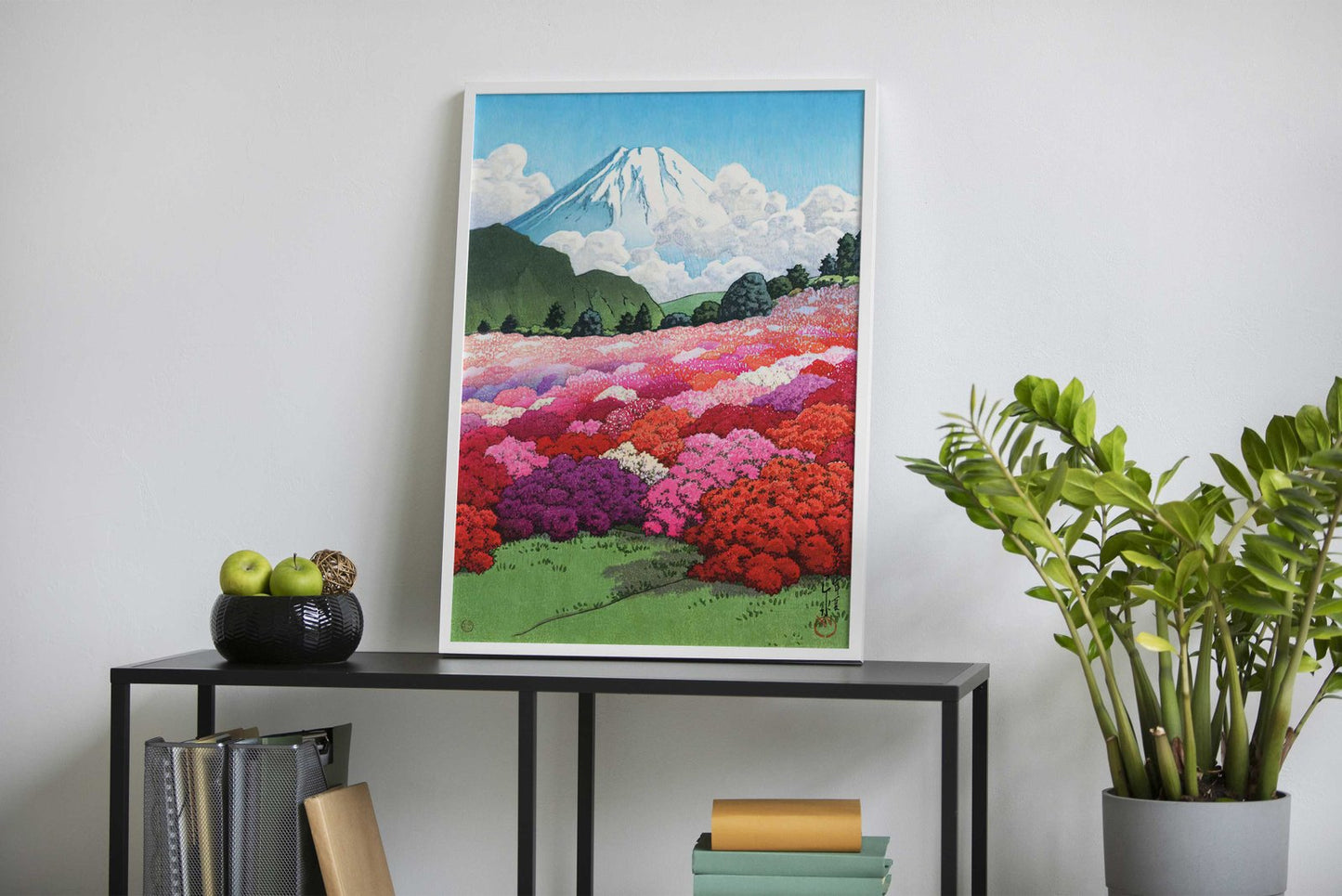 Field of Flowers at Hakone Asian Style Poster | Wall Art for Home & Office | High-Quality Print