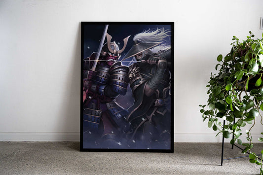 Fighting legends Samurai Asian Style Poster | Wall Art for Home & Office | High-Quality Print - High-Quality Visual Display