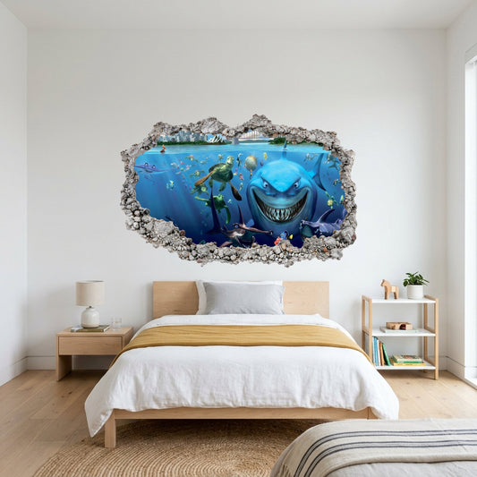 Finding Nemo Dory Pixar 3D Smashed Wall Decal Bedroom Decor 161