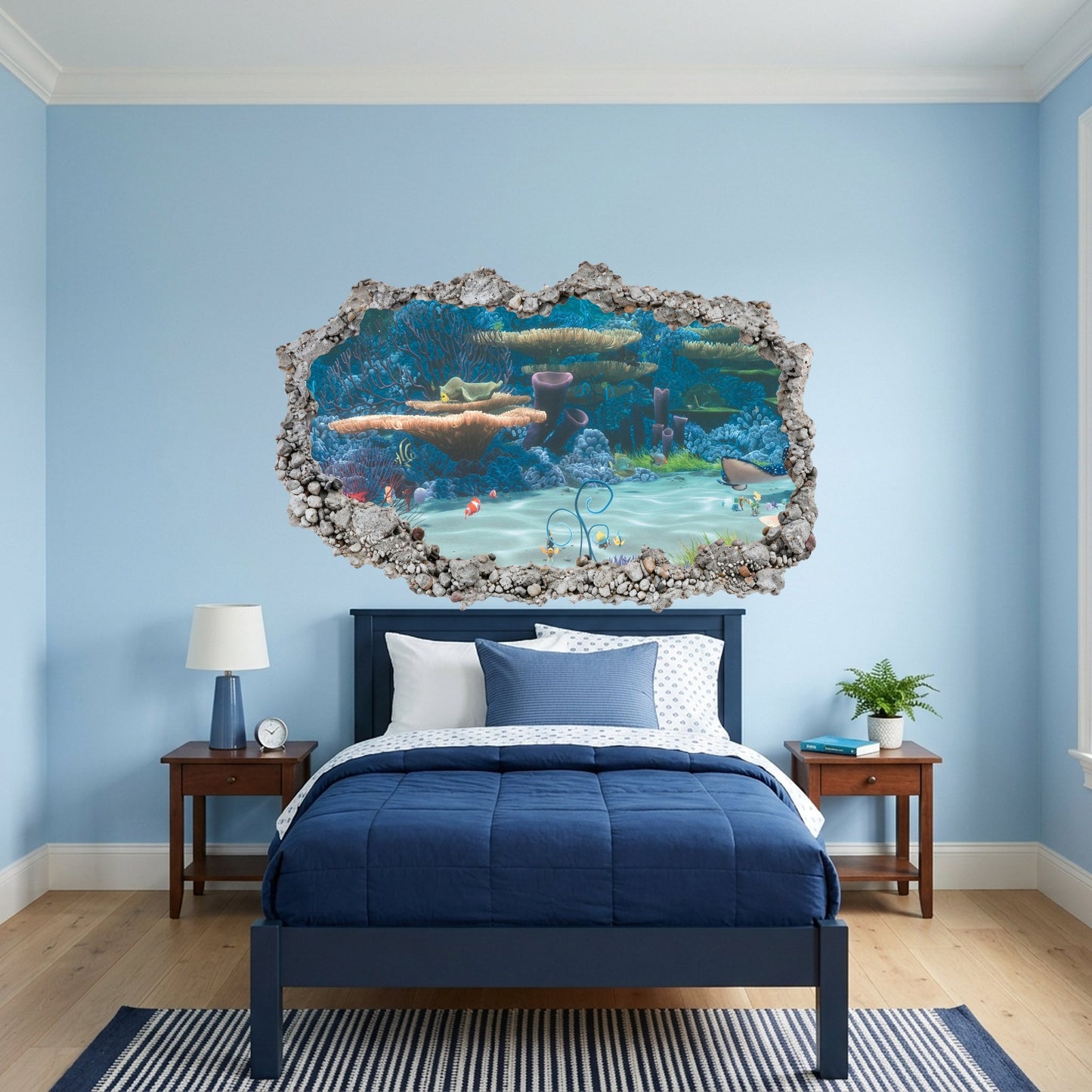 Finding Nemo Dory Pixar Playroom Art Decal 3D Effect Sticker 170