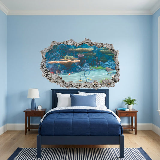 Finding Nemo Dory Pixar Playroom Art Decal 3D Effect Sticker 170