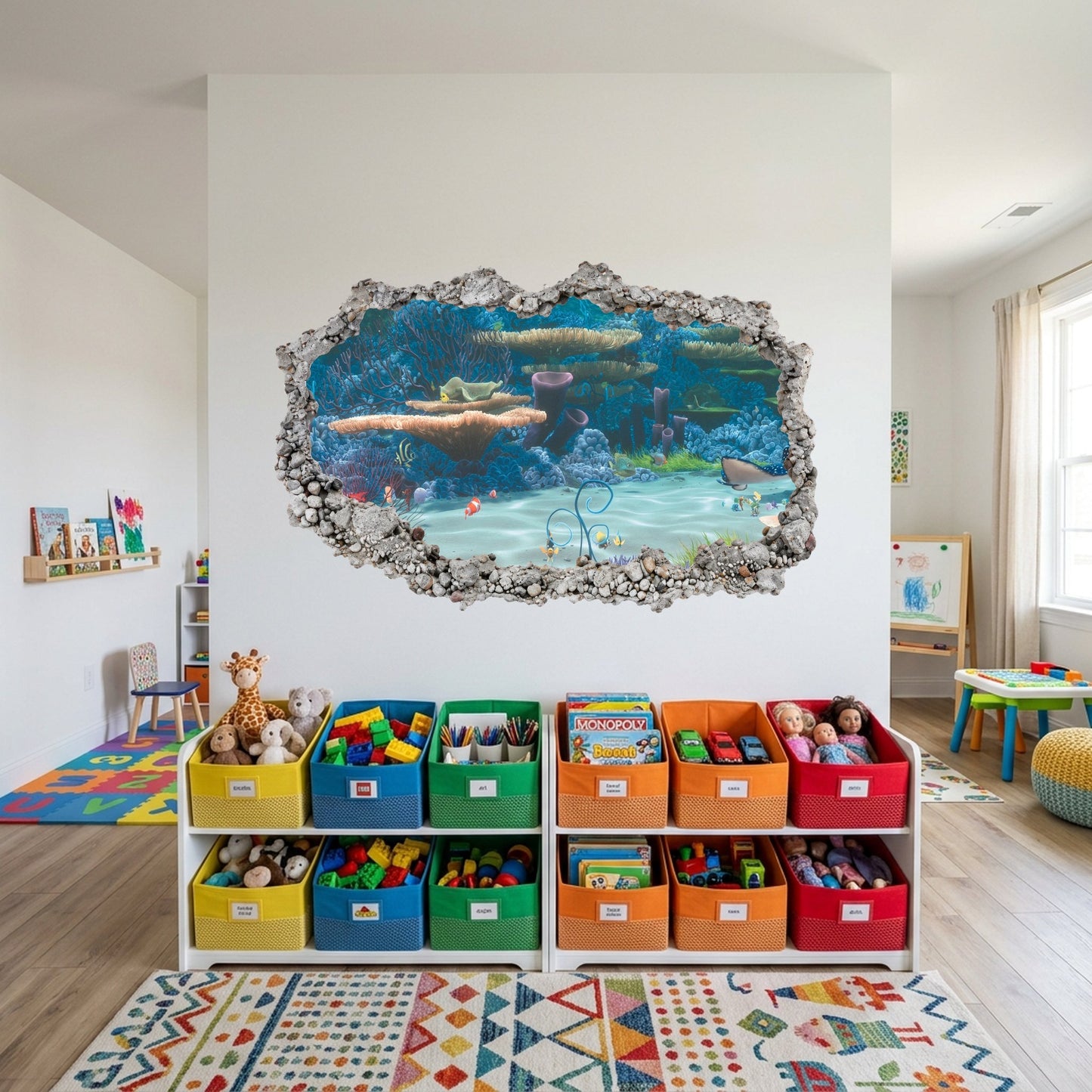 Finding Nemo Dory Pixar Playroom Art Decal 3D Effect Sticker 170