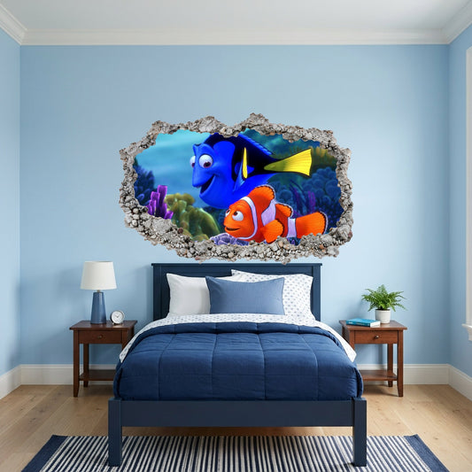 Finding Nemo Ocean Adventure Kids Room Decor 3D Effect Sticker 167
