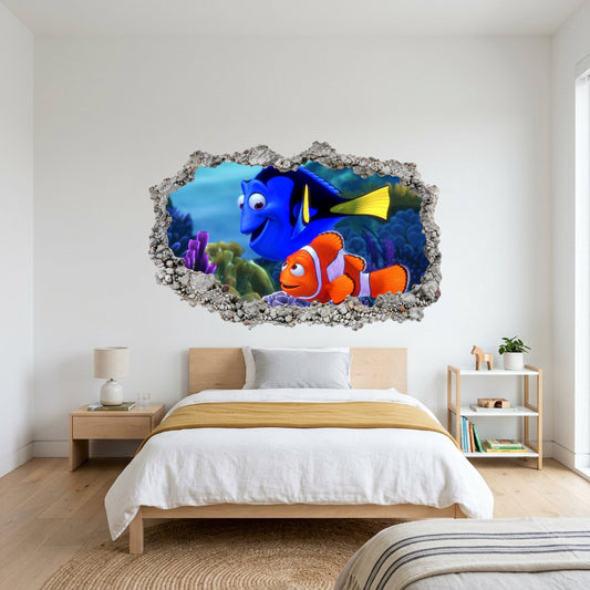 Finding Nemo Ocean Adventure Kids Room Decor 3D Effect Sticker 167