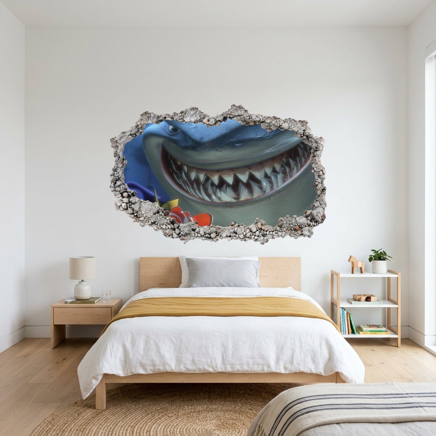 Finding Nemo Ocean Adventure Playroom Art Decal 3D Smashed Wall Decal 184