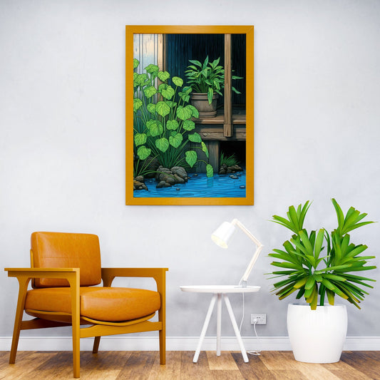 Floral Japanese Painting Asian Style Poster | Wall Art for Home & Office | High-Quality Print - High-Quality Visual Display