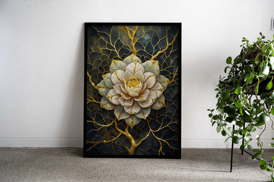 Flower Kintsugi Japanese Asian Style Poster | Wall Art for Home & Office | High-Quality Print - High-Quality Visual Display