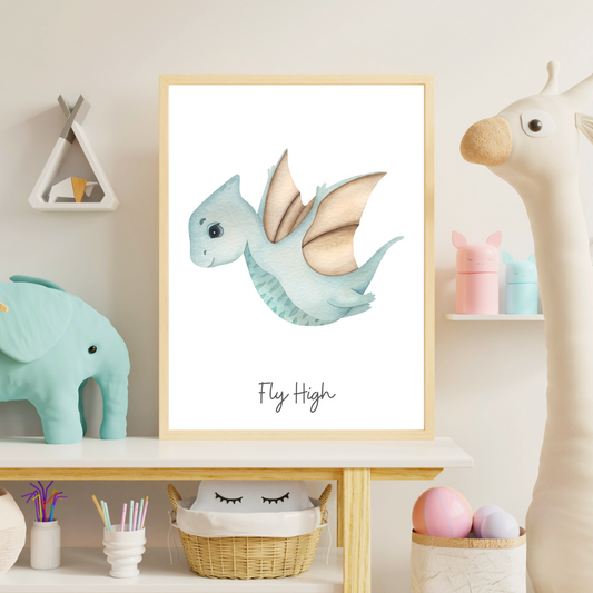 Kids' Fly High Dinosaur Graphic