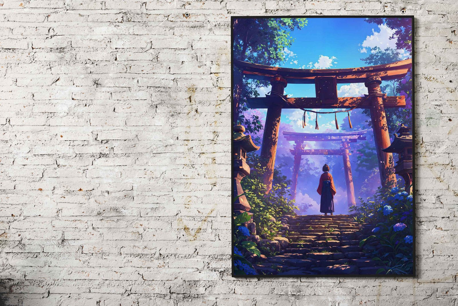 Follow the Path Asian Style Poster | Wall Art for Home & Office | High-Quality Print - High-Quality Visual Display