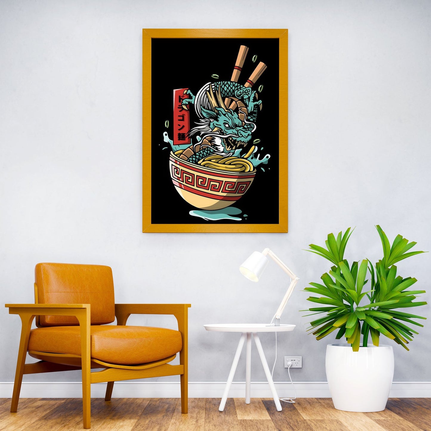 Food Dragon Asian Style Poster | Wall Art for Home & Office | High-Quality Print - High-Quality Visual Display