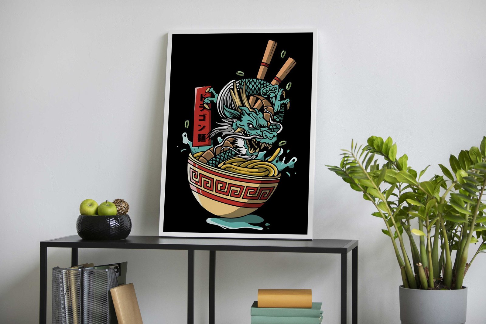 Food Dragon Asian Style Poster | Wall Art for Home & Office | High-Quality Print - High-Quality Visual Display