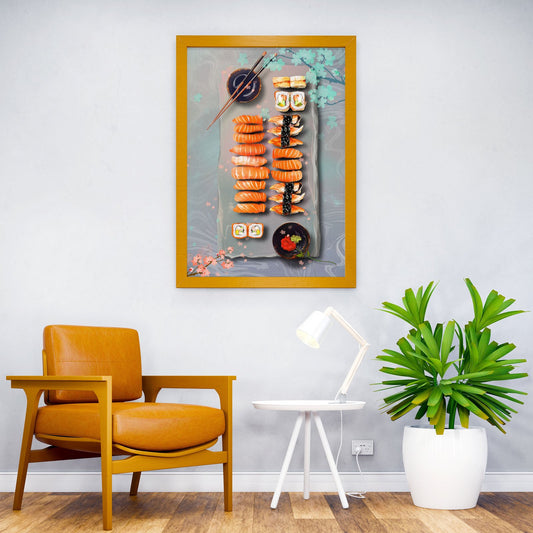 Food Sushi Japan Asian Style Poster | Wall Art for Home & Office | High-Quality Print - High-Quality Visual Display