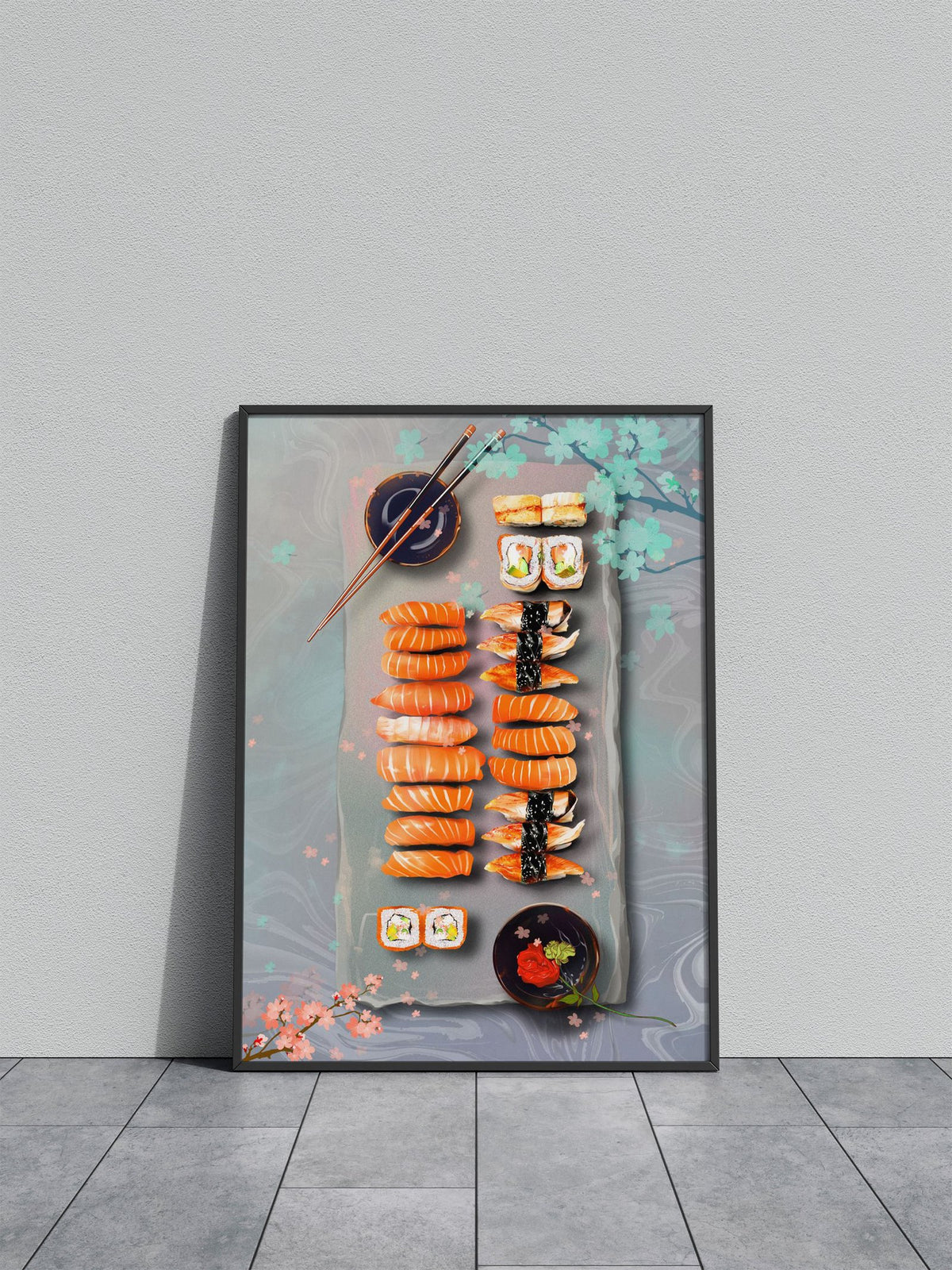 Food Sushi Japan Asian Style Poster | Wall Art for Home & Office | High-Quality Print - High-Quality Visual Display