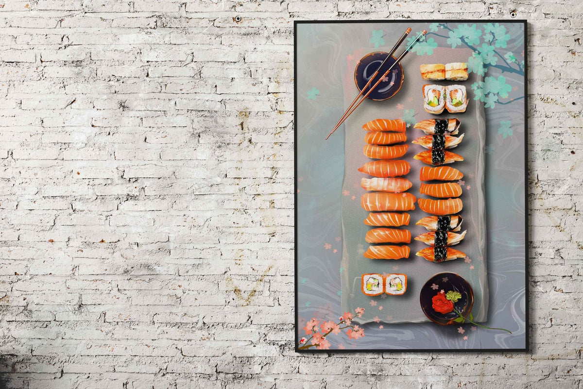 Food Sushi Japan Asian Style Poster | Wall Art for Home & Office | High-Quality Print - High-Quality Visual Display