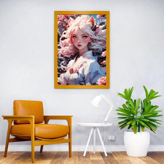 Fox Goddess Masterpiece Asian Style Poster | Wall Art for Home & Office | High-Quality Print - High-Quality Visual Display