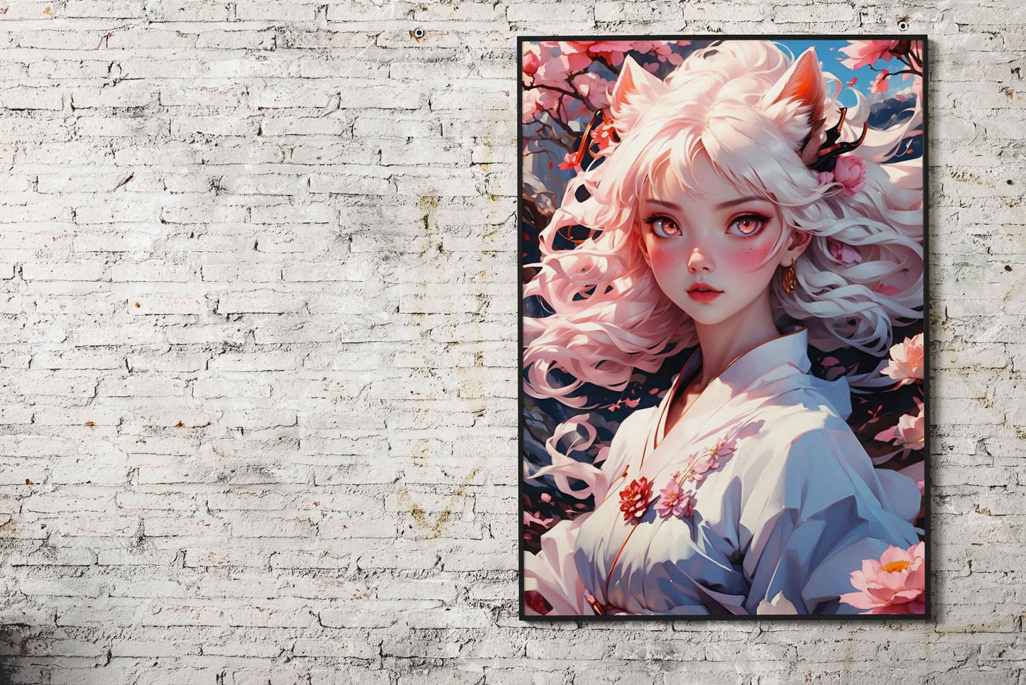 Fox Goddess Masterpiece Asian Style Poster | Wall Art for Home & Office | High-Quality Print - High-Quality Visual Display