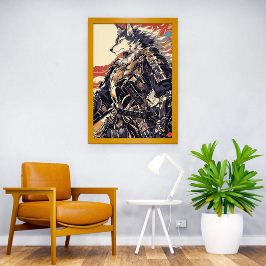 Fox Samurai Asian Style Poster | Wall Art for Home & Office | High-Quality Print - High-Quality Visual Display
