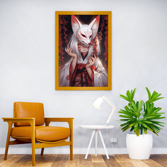 Fox Spirit Asian Style Poster | Wall Art for Home & Office | High-Quality Print - High-Quality Visual Display