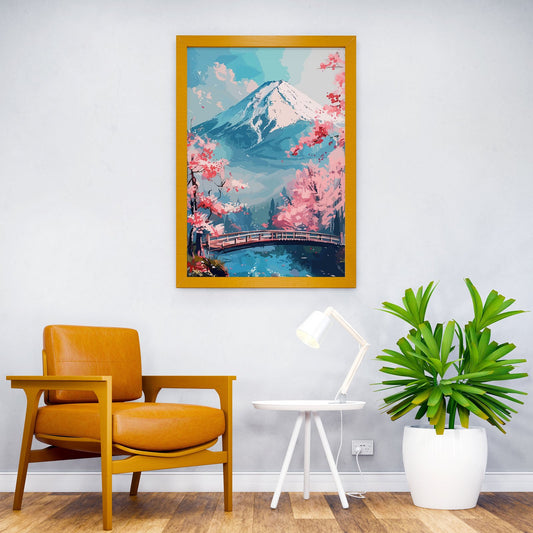 Fuji Japan Art Asian Style Poster | Wall Art for Home & Office | High-Quality Print - High-Quality Visual Display