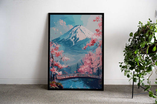 Fuji Japan Art Asian Style Poster | Wall Art for Home & Office | High-Quality Print - High-Quality Visual Display
